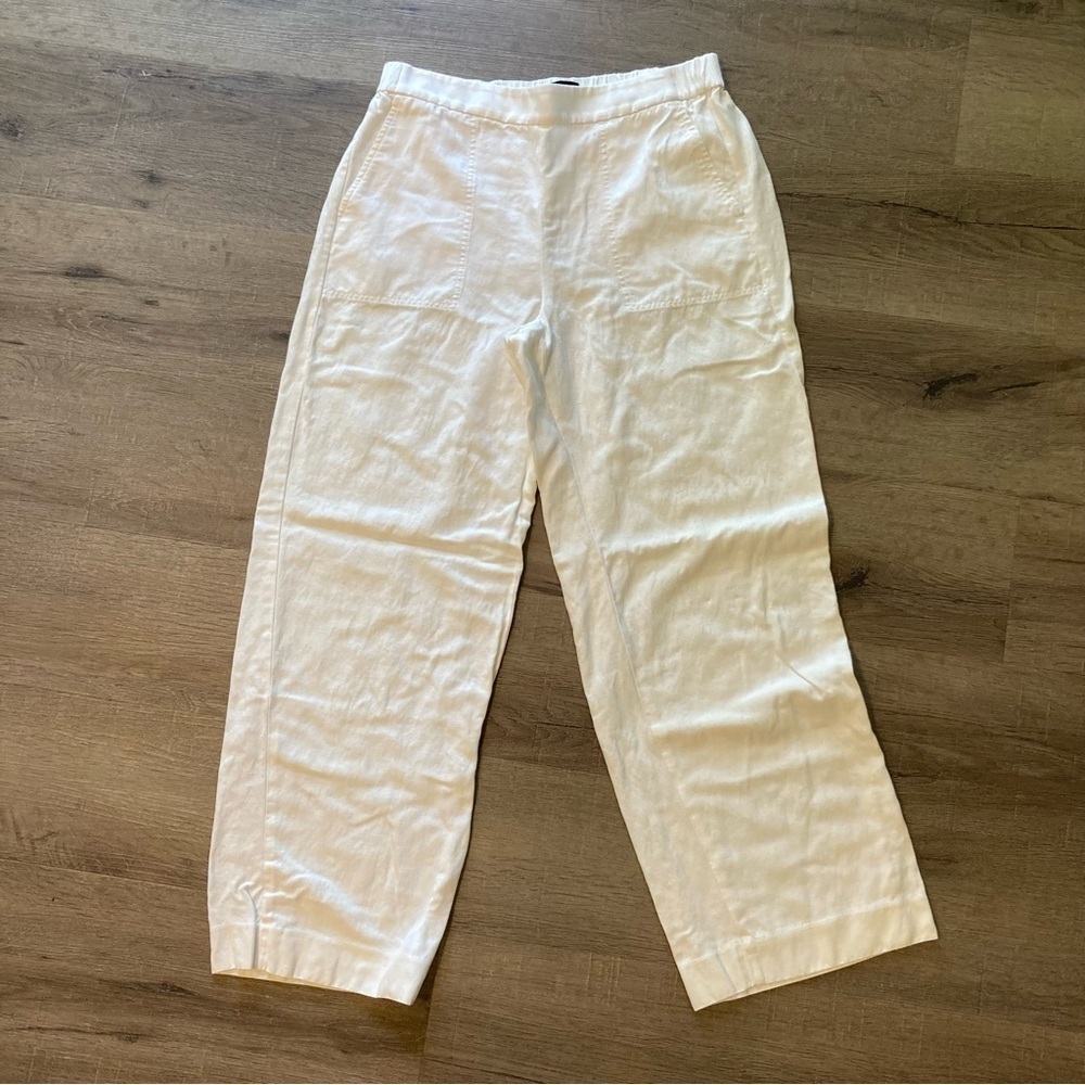 Banana Republic White Wide Leg Pants